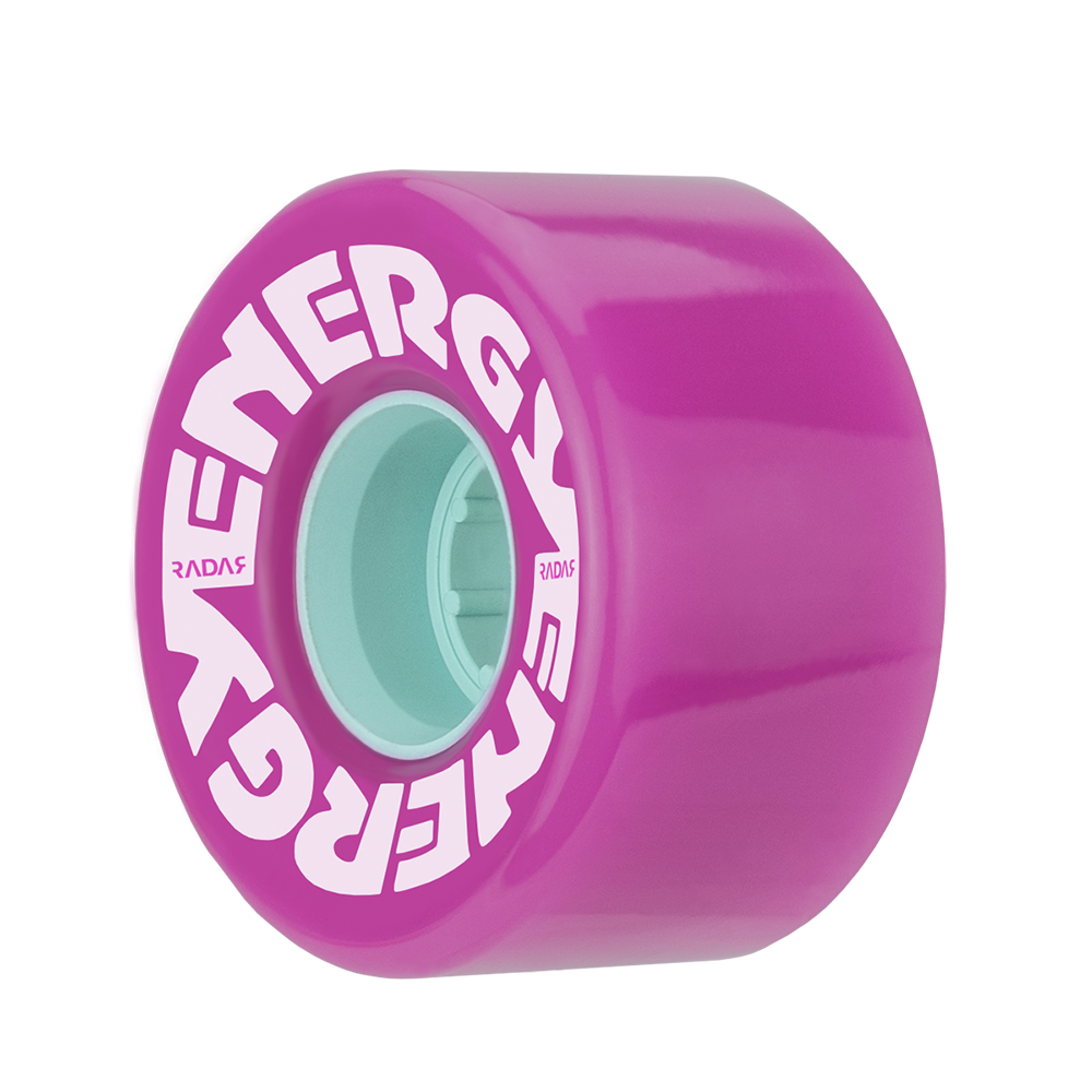 thumbnail image 2 of Radar Energy 57 Roller Skate Wheels - 4 Pack 78A 31x57mm Outdoor Skate Wheels In Aqua Color 2 of 12