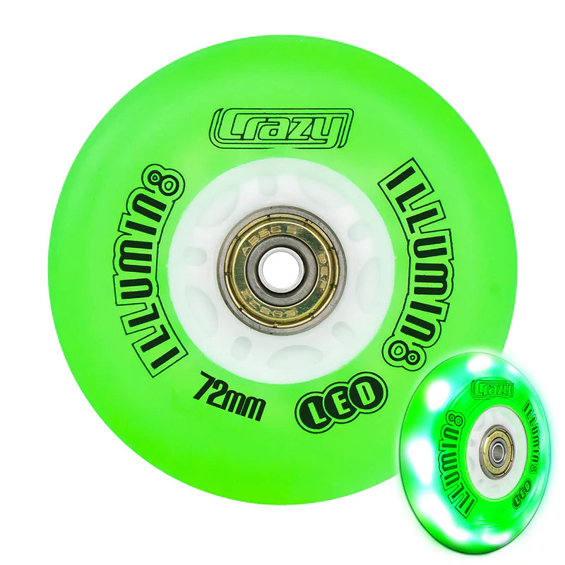 illumin8 LED Light Up Wheel - Green